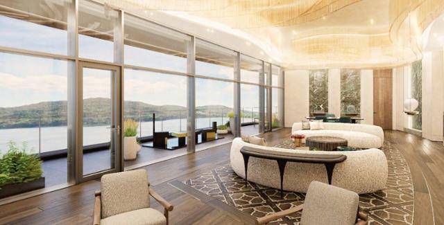 보문관광단지 소노캄 경주의 정상급 숙소(PRS) 거실의 모습. 소노인터내셔널 제공