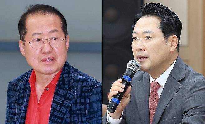 ▲ 홍준표 전 대구시장(왼쪽)과 장동혁 국민의힘 대표 [연합뉴스]&nbsp;&nbsp;