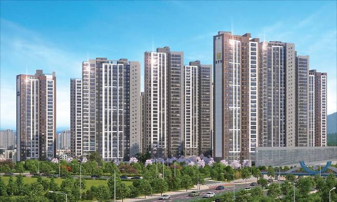 충남 ‘천안 휴먼빌 퍼스트시티’ 투시도.