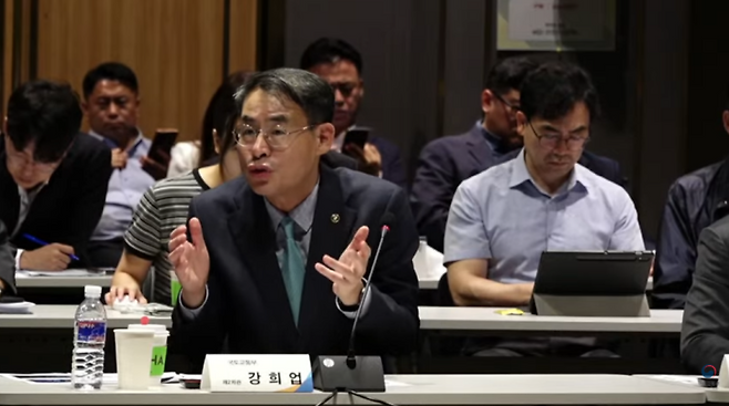 강희업 국토교통부 제2차관이 주재 소감을 밝혔다. 국토교통부 유튜브 캡처.&nbsp;