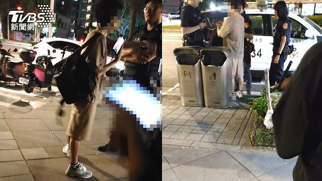 경찰을 부른 피해자 대학생.  TVBS