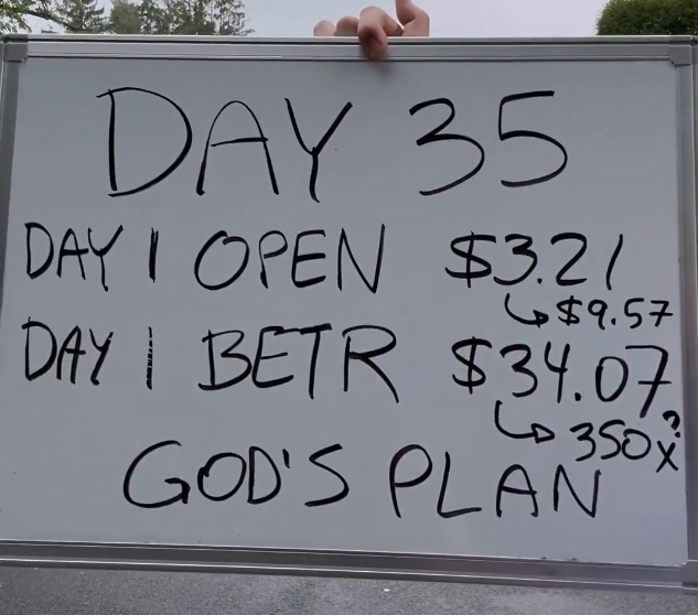 22일(현지시간) 에릭 잭슨 EMJ캐피털 창립자는 사회관계망서비스(SNS) ‘X’에서 “새로운 100배거(주가 100배 상승 종목) BETR을 소개한다”고 밝혔다. <사진=에릭 잭슨 X 갈무리>