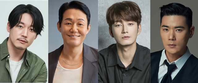 (왼쪽부터)배우 장혁, 박성웅, 이현욱, 김강우