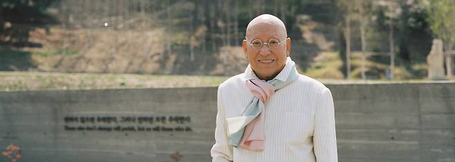 박서보 작가. [김경범 사진, 박서보재단 제공]