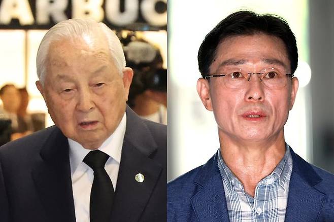 [서울=뉴시스] 김장환(왼쪽) 목사와 임성근 전 해병대 1사단장.뉴시스DB.photo@newsis.com *재판매 및 DB 금지