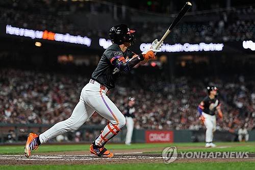 이정후의 세인트루이스전 경기 모습. [AP=연합뉴스]