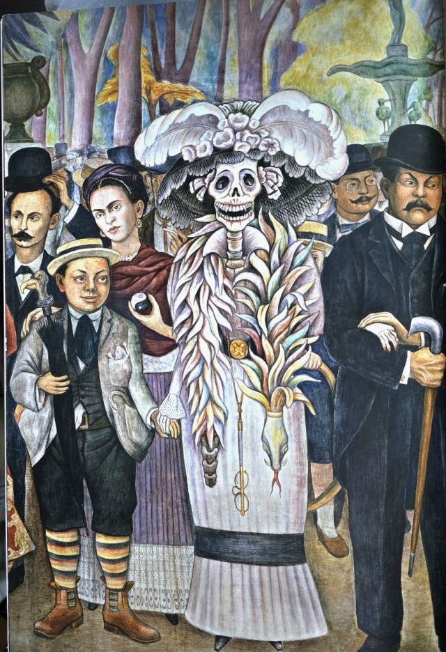 ▲ '알라메다 공원 토요일 오후의 꿈'에 그려진 인물들 ⓒ손호철