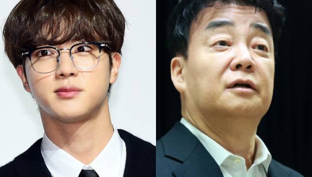 방탄소년단 진(왼쪽)과 백종원. 서울경제DB, 뉴스1