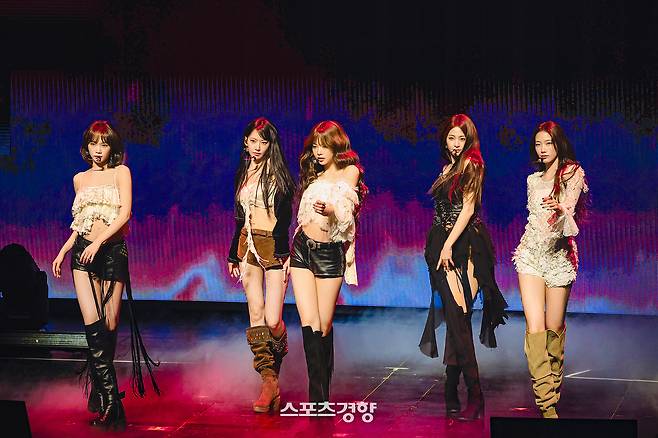 북미 투어를 친행하고 있는 그룹 르세라핌. 쏘스뮤직 제공