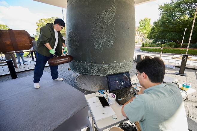 올해 타음 조사 현장 모습  [국립경주박물관 제공. 재판매 및 DB 금지]