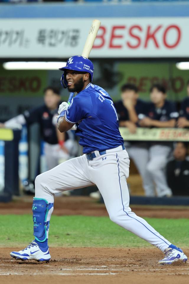 삼성 라이온즈의 르윈 디아즈. 삼성 제공