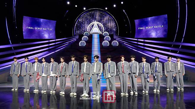 ‘보이즈2플래닛’ 파이널 진출자 16人(사진=Mnet)