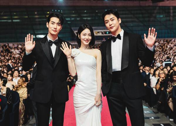 '탁류;의 세주인공 박서함 신예은 로운. 사진제공=부산국제영화제 조직위원회.