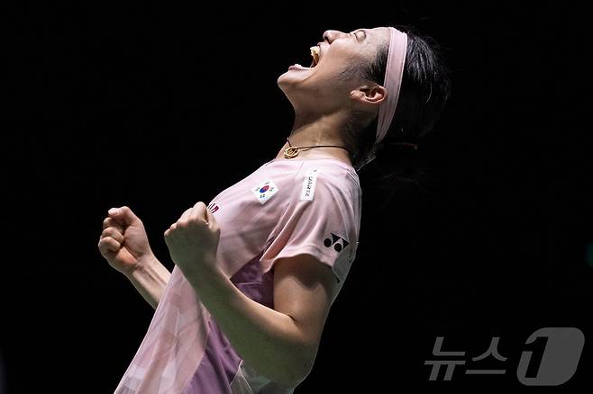 코리아오픈 8강에 진출한 안세영ⓒ AFP=뉴스1 ⓒ News1 김진환 기자