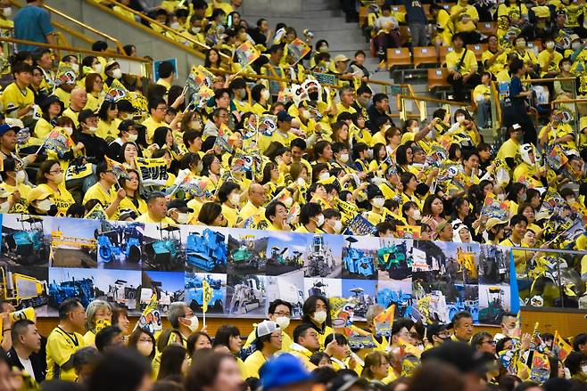 척박한 땅 나가노에서 열렬한 지지를 받고 있는 신슈 브레이브 워리어스. 사진제공=신수 브레이브 워리어스 구단