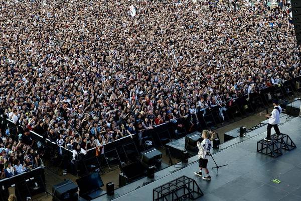 지난해 부산국제록페스티벌 공연 모습.  국제신문DB