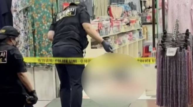 순천 중아시장 내 사건 현장 [사진 = 연합뉴스]