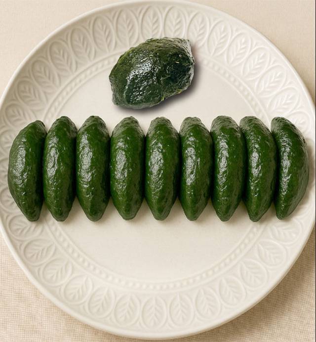 전남 영광 만민떡집의 모시잎 송편.