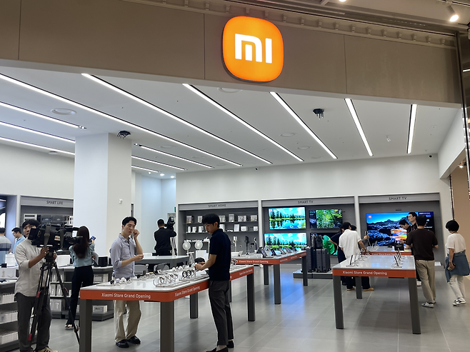 서울 광진구에 있는 ‘샤오미 스토어 NC이스트폴점’. 오는 27일부터 개장한다. [차민주 기자/chami@]