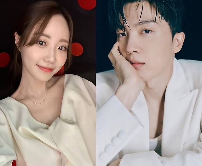 방송인 허송연(왼쪽)과 가수 적재. 각 SNS캡처