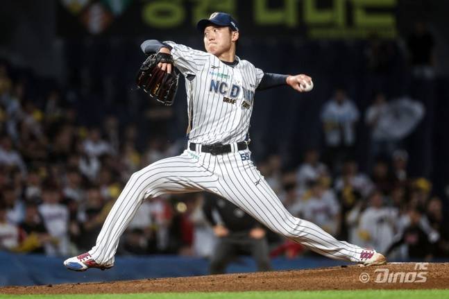 NC 구창모가 24일 창원 LG전에서 투구하고 있다. /사진=NC 다이노스 제공