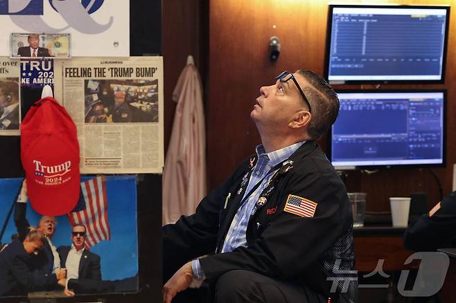 미증시의 트레이더. ⓒ AFP=뉴스1