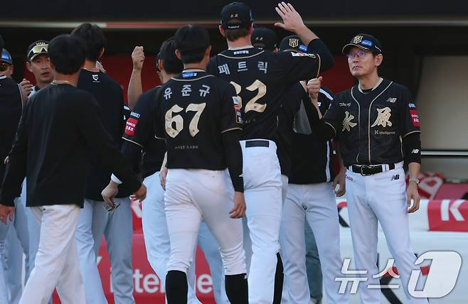 가을에 강한 KT 위즈. /뉴스1 DB ⓒ News1 오대일 기자