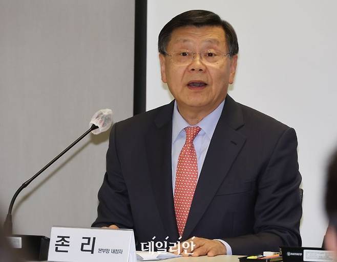 존 리 본부장 모습. ⓒ뉴시스