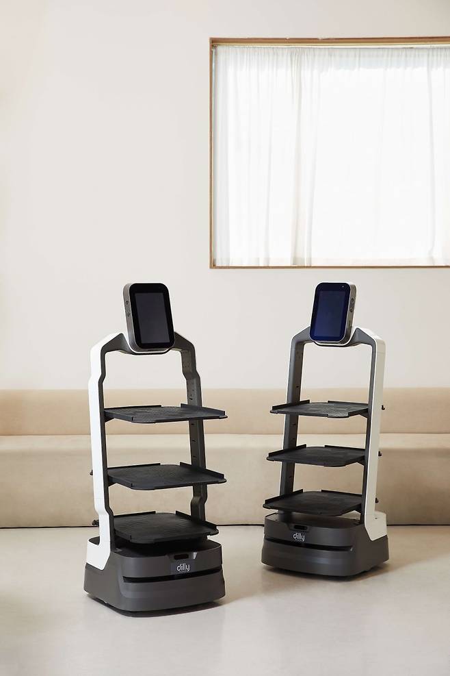 배달의민족 자회사 비로보틱스가 판매해온 서빙로봇의 모습/배달의민족