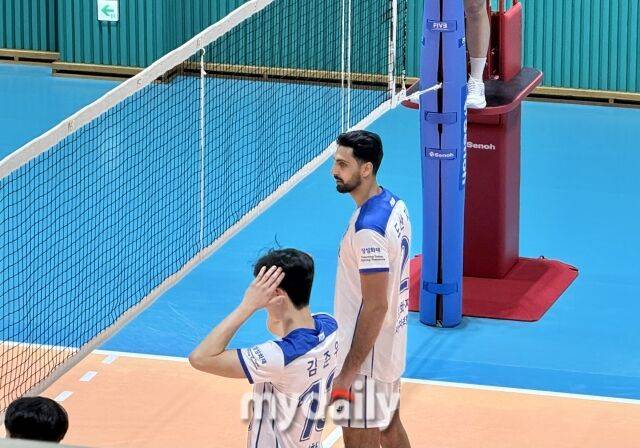 삼성화재의 새 아시아쿼터 선수인 장신 세터 도산지./용인=이보미 기자