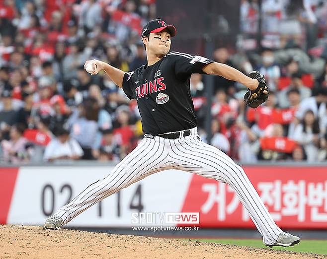 ▲ 염경엽 감독의 높은 기대치를 채우지 못하고 있는 백승현 ⓒ곽혜미 기자