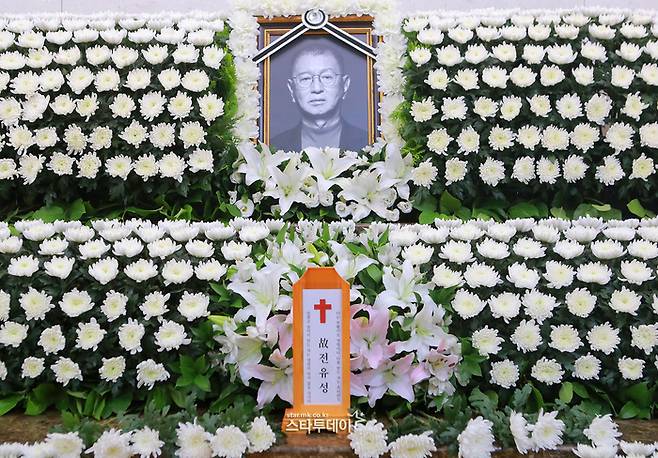 고 전유성 영정. 사진l사진공동취재단