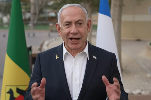 베냐민 네타냐후 이스라엘 총리가 8월 21일(현지시간) 가자지구에서 발언하고 있다. ⓒ로이터/연합뉴스