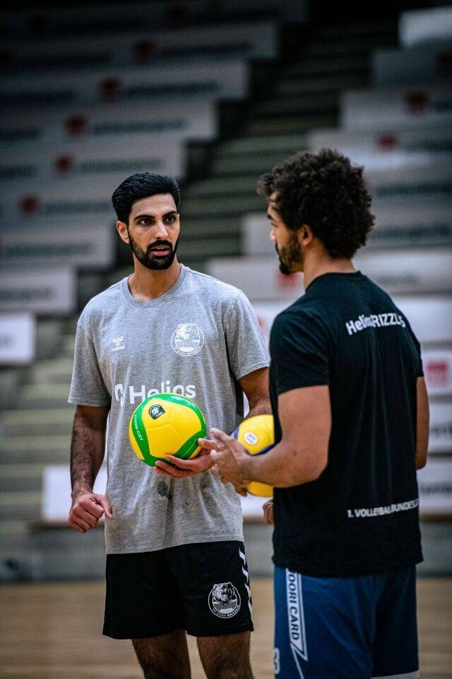 삼성화재에서 다시 만난 도산지와 아히./헬리오스 그리즐리스 기센 SNS