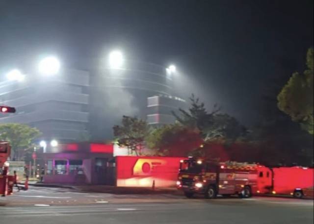 국가정보자원관리원 화재 진압 현장. 엑스(옛 트위터)