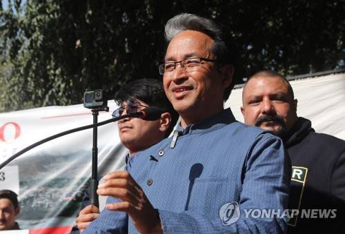 인도 라다크 환경활동가 왕축 [EPA 연합뉴스 자료사진. 재판매 및 DB 금지]