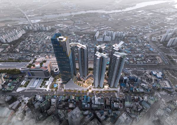 평택1구역 재개발 사업 조감도.