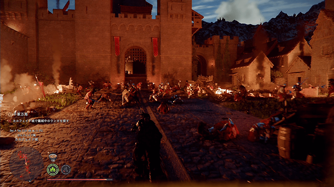 - 칼페이드 성에 들어서면 뺏으려는 자와 지키려는 자들의 혈투가 펼쳐진다