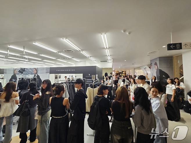 19일 일본 도쿄 소재 파르코 백화점에서 트리밍버드의 팝업스토어가 열렸다.ⓒ 뉴스1/김진희 기자.