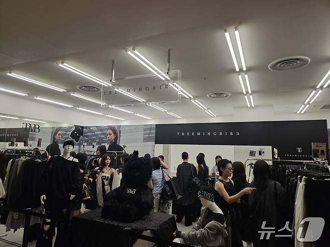 19일 일본 도쿄 소재 파르코 백화점에서 트리밍버드의 팝업스토어가 열렸다.ⓒ 뉴스1/김진희 기자.