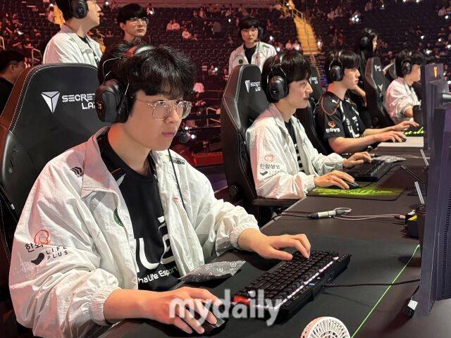 한화생명e스포츠 선수단. /박성규 기자