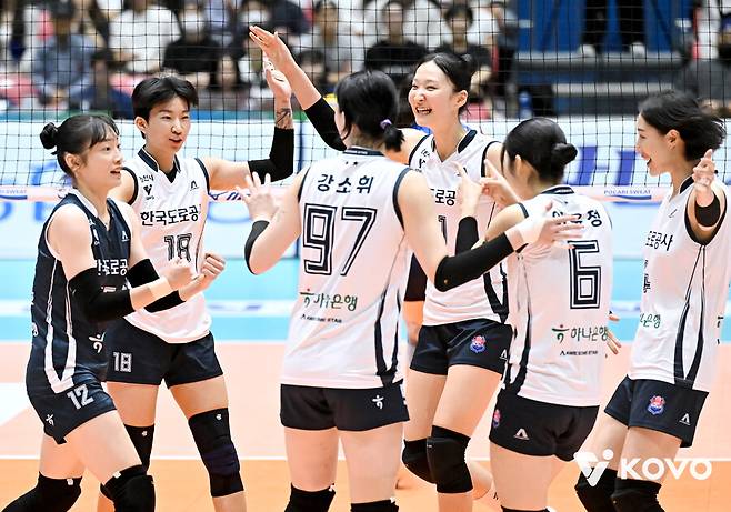 ▲ 한국도로공사 선수들 ⓒKOVO