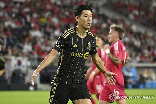 골 세리머니를 펼치는 손흥민 [Joe Puetz-Imagn Images=연합뉴스]