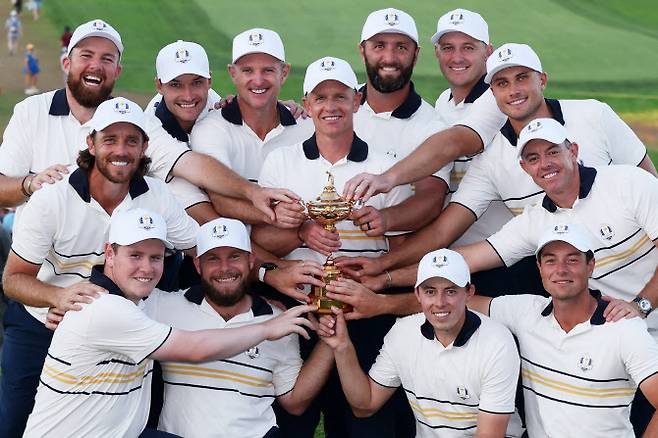 제45회 라이더컵 우승한 유럽.(사진=AFPBBNews)