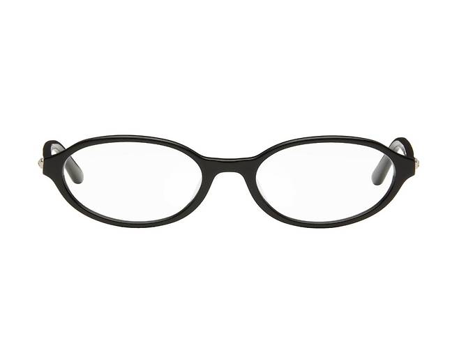 Bonnie Clyde 하트 모양의 메탈 장식이 귀여운 검정 뿔테 안경.