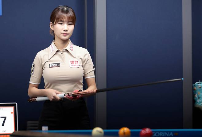 용현지가 최지영2와 동률을 이뤘지만 하이런에서 밀리면서 탈락했다. PBA 제공