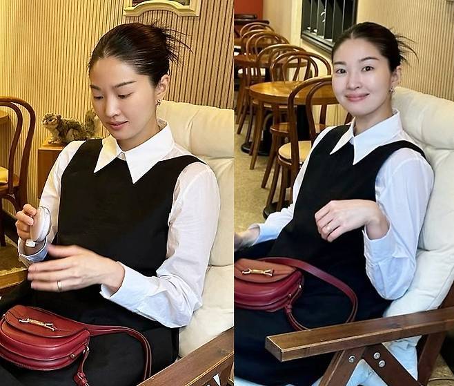 류이서가 변함없는 승무원 미모를 뽐냈다.사진=류이서 SNS