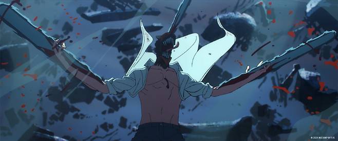 애니메이션 '극장판 체인소 맨: 레제편' 스틸컷. 소니 픽쳐스 제공