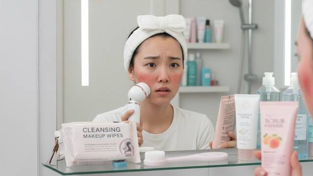 과도한 각질 제거는 피부 장벽을 손상시킬 수 있다┃출처: Gemini