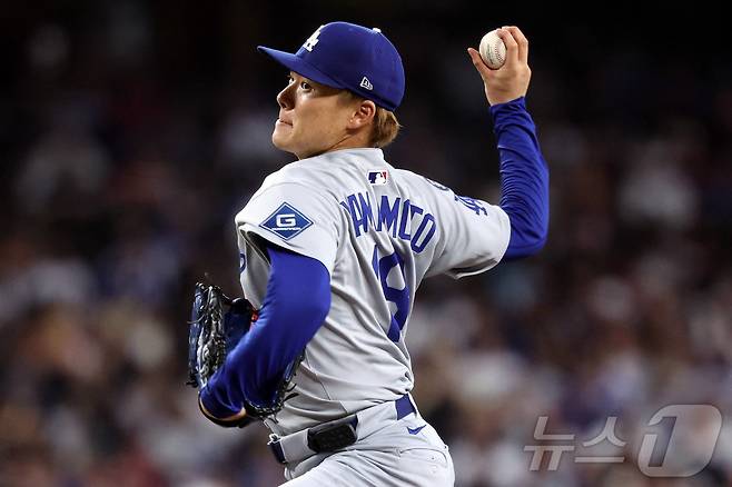 MLB 다저스 야마모토. ⓒ AFP=뉴스1